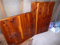 2pc Hill Country Cedar Finished Table Tops