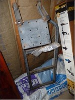 Folding Steel Ladder with Mounting Plate