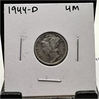 1944-D MERCURY SILVER DIME