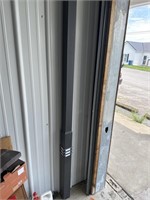 Aluminum porch post with light
