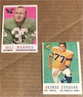 2 1959 Topps Football Cards