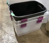 Three storage tubs, no lids