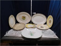 COLLECTION OF PLATES AND PLATTERS