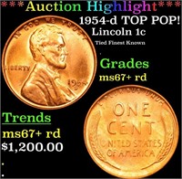 ***Auction Highlight*** 1954-d Lincoln Cent TOP PO