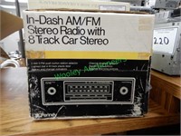 In-Dash Car Stereo Radio with 8 Track Car Stereo