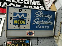 Moog steering and suspension parts clock sign