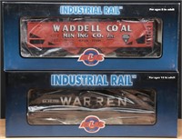 (NIB) Vintage Industrial Rail Train Cars (2)