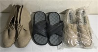 Lot of 3 New Men's Shoes / Slippers