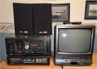 Old TV and Stereo