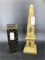 Obelisk and decorative box