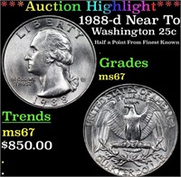 ***Auction Highlight*** 1988-d Washington Quarter