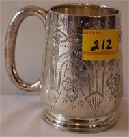 SILVER PLATED CUP E.P.N.S ENGRAVED I.A.C INDIA