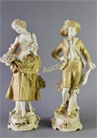 Pair Austrian Porcelain Figures