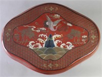 Large Chinese Red Lacquered Storage Box