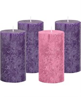 Elite Holiday Products Advent Pillar Candles