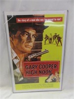 GARY COOPER "HIGH NOON" POSTER 17"T X 11"W