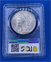 1884-O Morgan Silver Dollar, MS 63
