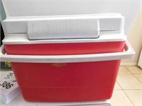 Rubbermaid red cooler