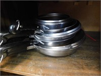 Revere Ware skillets: 8" with lid - 9" no lid -