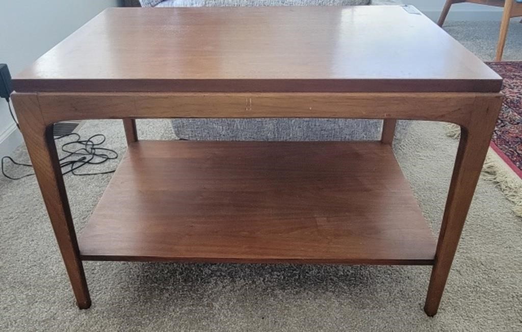 Lane Mid-Century Modern Teak Wood Side Table