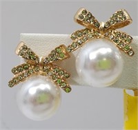 Faux Pearl Earrings