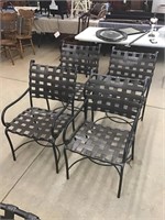 Great set of 4 Metal patio chairs
