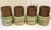 Four Edison 5" Concert Cylinder Records