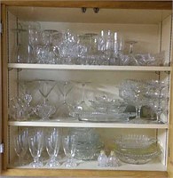 Huge assortment of glassware -cups, trays,