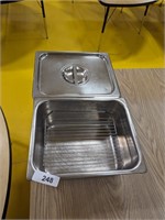 (2) Stainless Steel Steam Table Pans