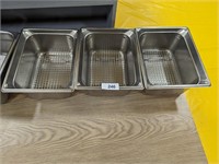 (3) Stainless Steel Steam Table Pans