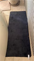 Blue and tan floor mats  approximately 55” long