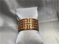 Spartina  Enameled Greek Cuff Bracelet