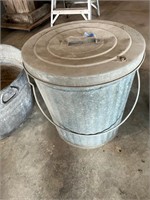 Galvanized Ash Bucket