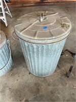 Galvanized Garbage Can