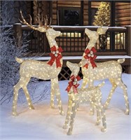 Reindeer Family with LED lights Set of 3 *out of