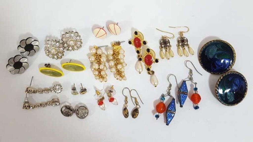 Assorted Vintage & Newer Pierced Earrings
