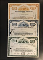 Vintage Stock Certificates (#3) - March/Aug 1967