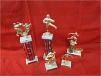Vintage Karate trophies.