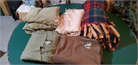 Lot of throw blankets - PT Sportswear, & more.