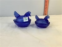 Blue Nesting Chicken Dishes
