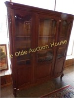 Breathtaking Beveled Glass Louis XVI Bookcase With