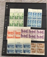 Rare US National Parka Plate Block Stamps MMH