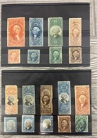 Rare c1870 US Internal Revenue Stamps