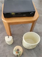 Z - SONY PLAYER, SMALL TABLE, WASTEBASKET, MORE