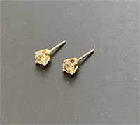 14 KT Diamond Post Earrings