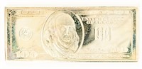 Coin Silver Plated - 1 Troy Pound US Note Design
