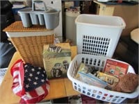 laundry baskets,golf cooler,flag & items