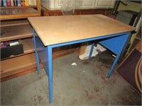 blue bottom table