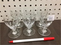 6 CRYSTAL STEMWARE