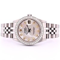 Rolex DateJust SS Mid-Size 1.00ct Diamond 31 Watch